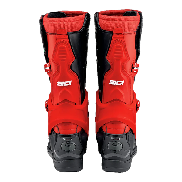 Sidi Crossair Motorcycle Boots Red/Black 105, rear view