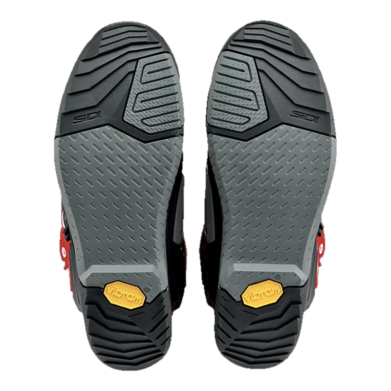 Sidi Crossair Motorcycle Boots Red/Black 105, sole detail
