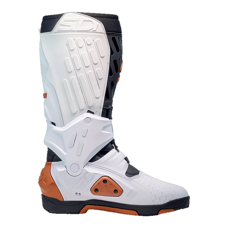 Sidi Crossair Motorcycle Boots White/Bronze/Black 386, side profile