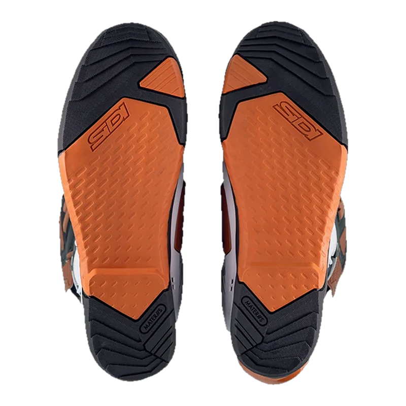 Sidi Crossair Motorcycle Boots White/Bronze/Black 386, sole detail