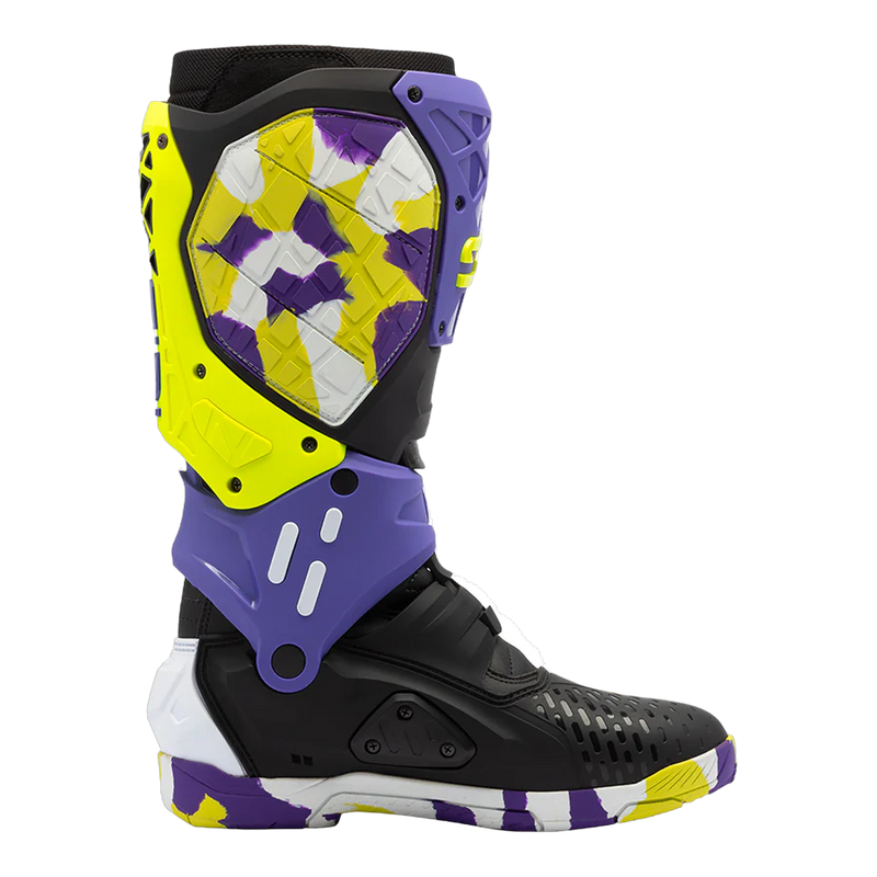 Sidi Crossair X motorcycle boots Black/Violet, side profile