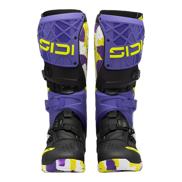 Sidi Crossair X motorcycle boots Black/Violet, front view