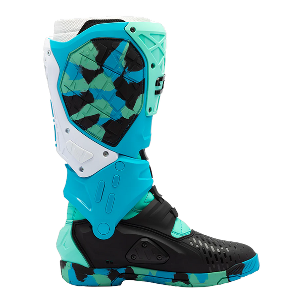 Sidi Crossair X motorcycle boots Messy Cyan, side profile