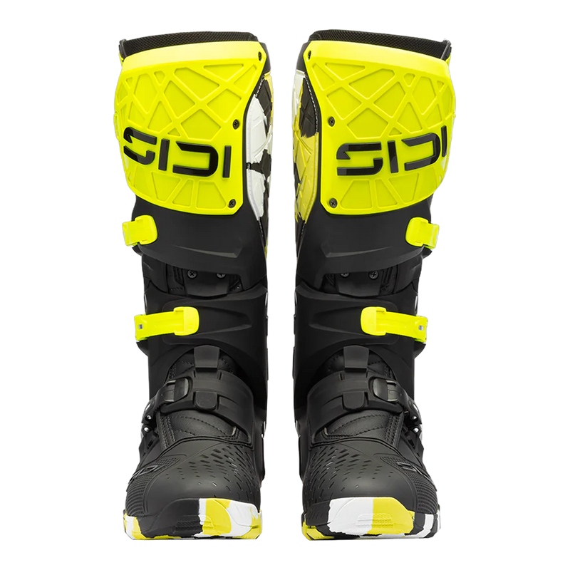 Sidi Crossair X motorcycle boots RACR002 Fluo Yellow/Black, front view