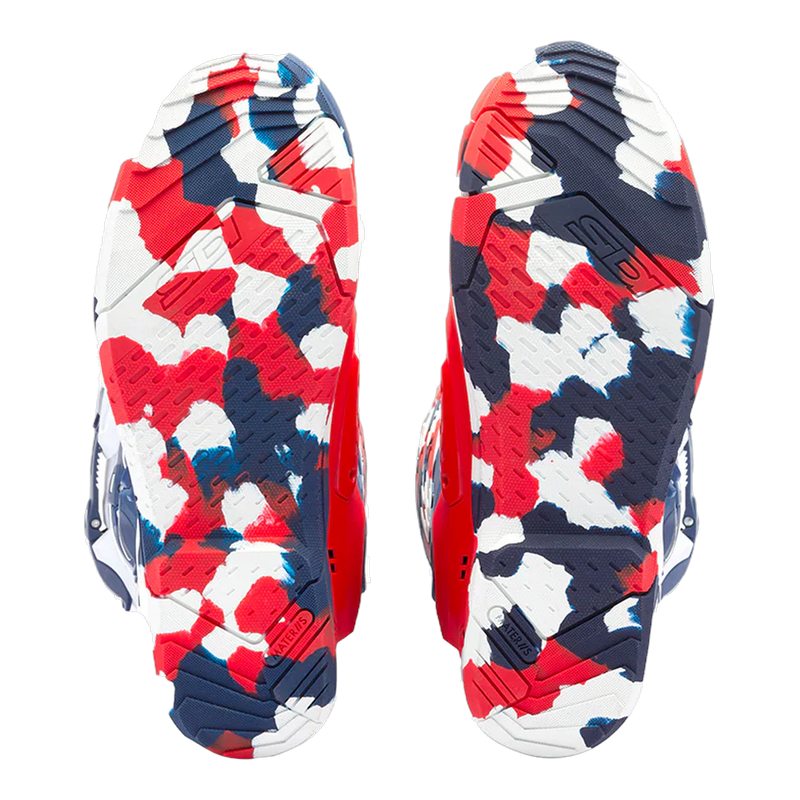 Sidi Crossair X motorcycle boots White/Navy/Red, sole detail