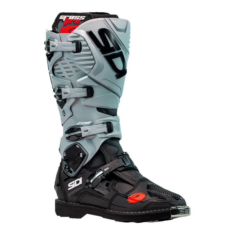 Sidi Crossfire 3 motorcycle boots Black/Ash, three-quarter view