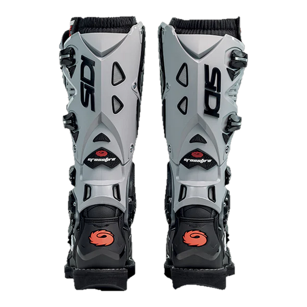 Sidi Crossfire 3 motorcycle boots Black/Ash, rear view
