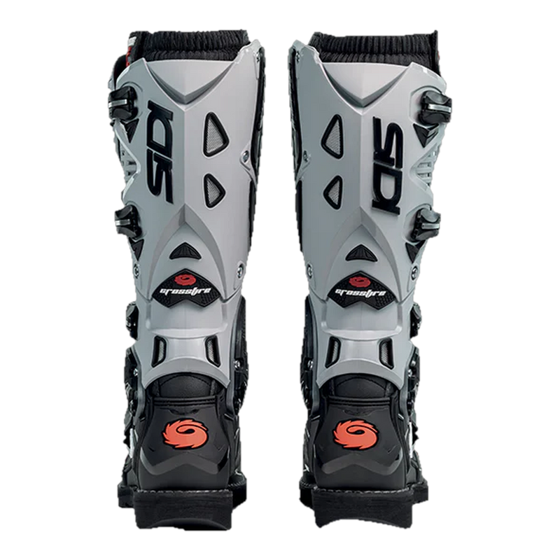 Sidi Crossfire 3 motorcycle boots Black/Ash, rear view