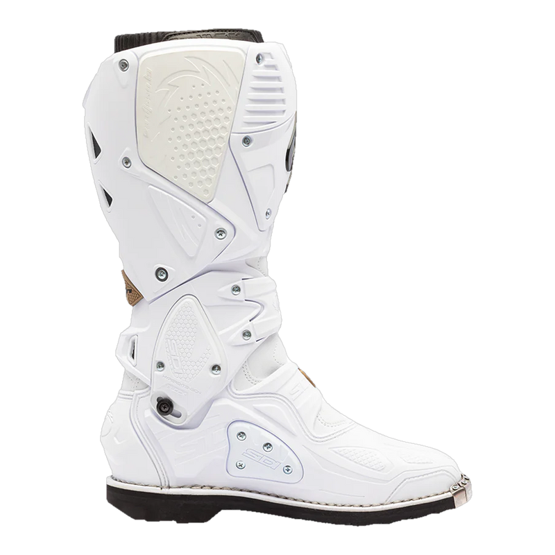 Sidi Crossfire 3 motorcycle boots White/Bronze, side profile