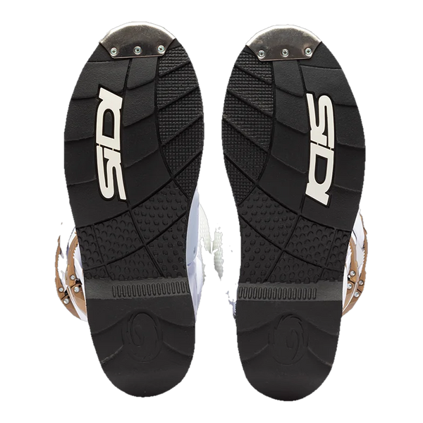 Sidi Crossfire 3 motorcycle boots White/Bronze, sole detail