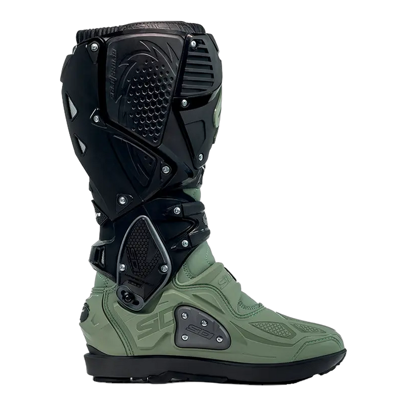 Sidi Crossfire 3 SRS motorcycle boots Army/Black, side profile