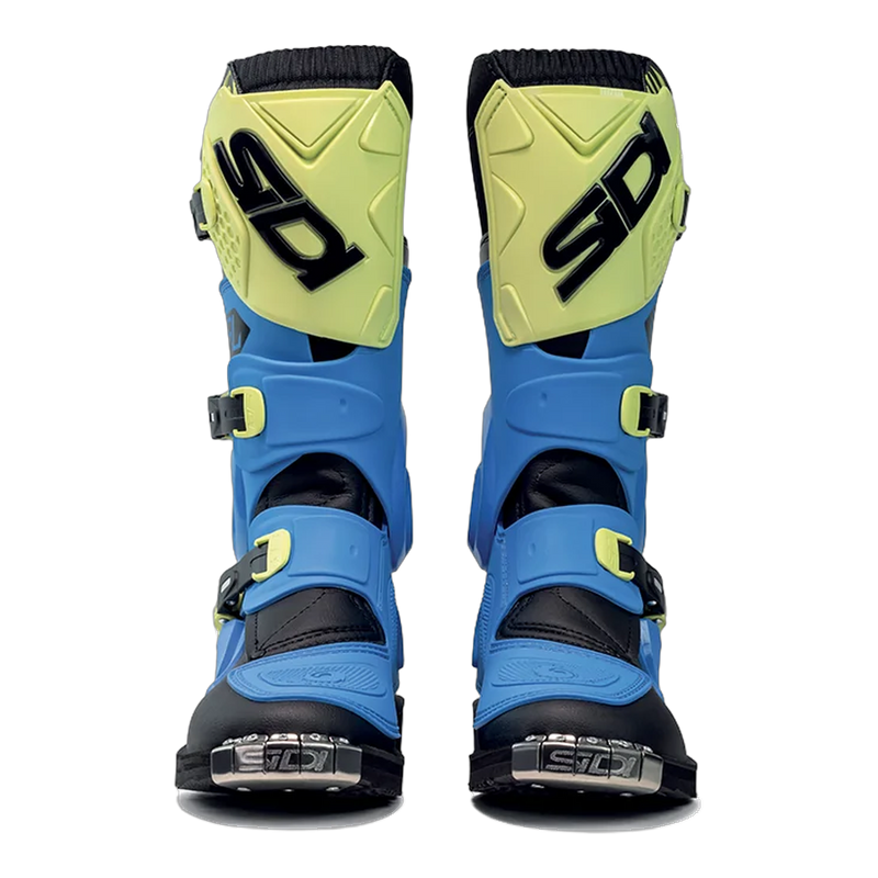 Sidi Flame Kids' Motorcycle Boots Light Blue 389, front view