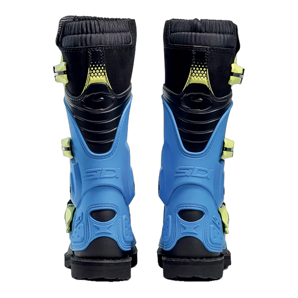Sidi Flame Kids' Motorcycle Boots Light Blue 389, rear view