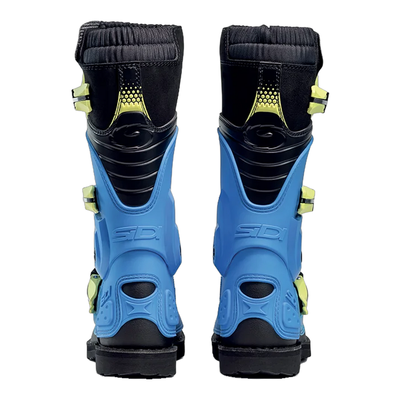 Sidi Flame Kids' Motorcycle Boots Light Blue 389, rear view