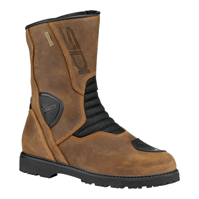 Sidi Gavia ADV Gore Motorcycle Boots Tobacco 245, three-quarter view