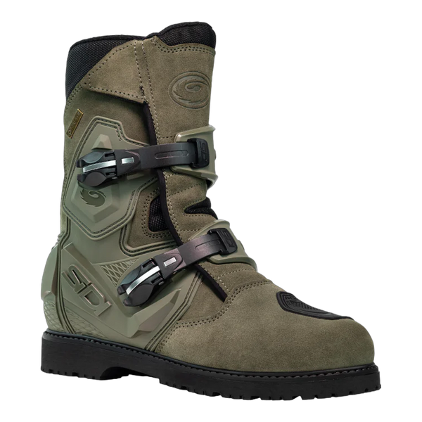 Sidi Mid Adventure 2 Gore-Tex Motorcycle Boots Military 199, side profile