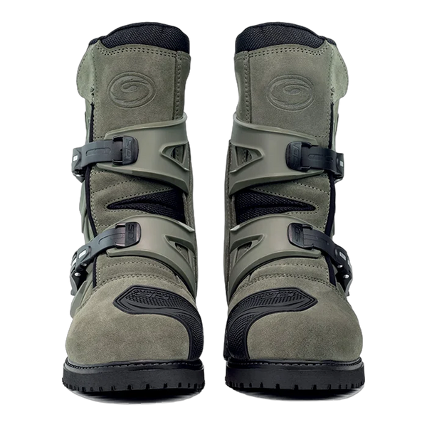 Sidi Mid Adventure 2 Gore-Tex Motorcycle Boots Military 199, front view
