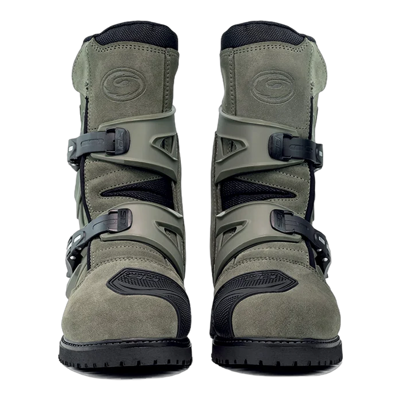 Sidi Mid Adventure 2 Gore-Tex Motorcycle Boots Military 199, front view