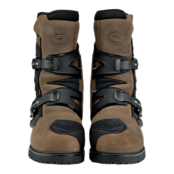 Sidi Mid Adventure 2 Gore-Tex Motorcycle Boots Tobacco 245, front view