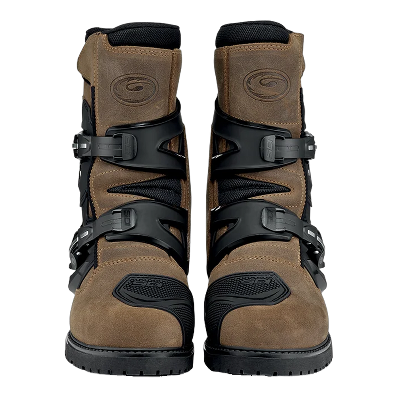 Sidi Mid Adventure 2 Gore-Tex Motorcycle Boots Tobacco 245, front view