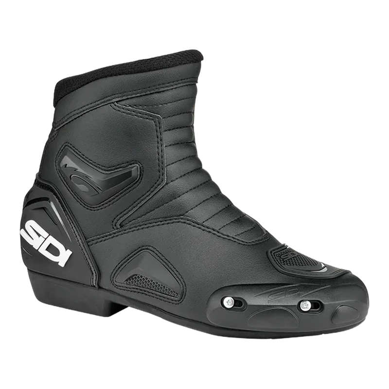 Sidi Mid Performer Motorcycle Boots Black 102, three-quarter view