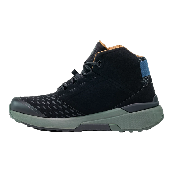 Sidi Nucleus Suede WP riding shoes Black/Ivy, side profile