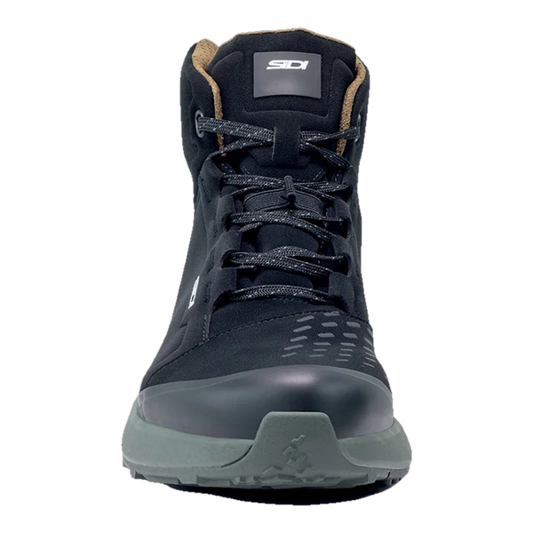 Sidi Nucleus Suede WP riding shoes Black/Ivy, front view