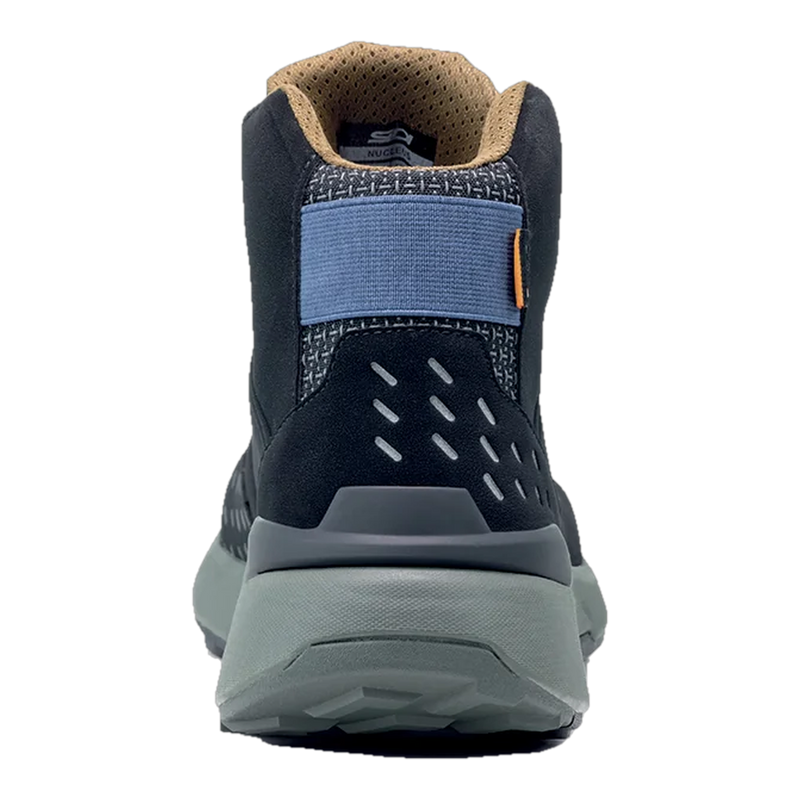 Sidi Nucleus Suede WP riding shoes Black/Ivy, rear view