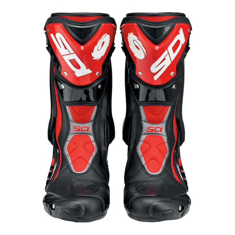 Sidi ST Motorcycle Boots Black/Red 105, front view
