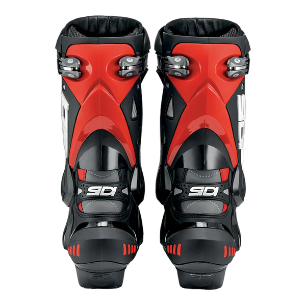 Sidi ST Motorcycle Boots Black/Red 105, rear view
