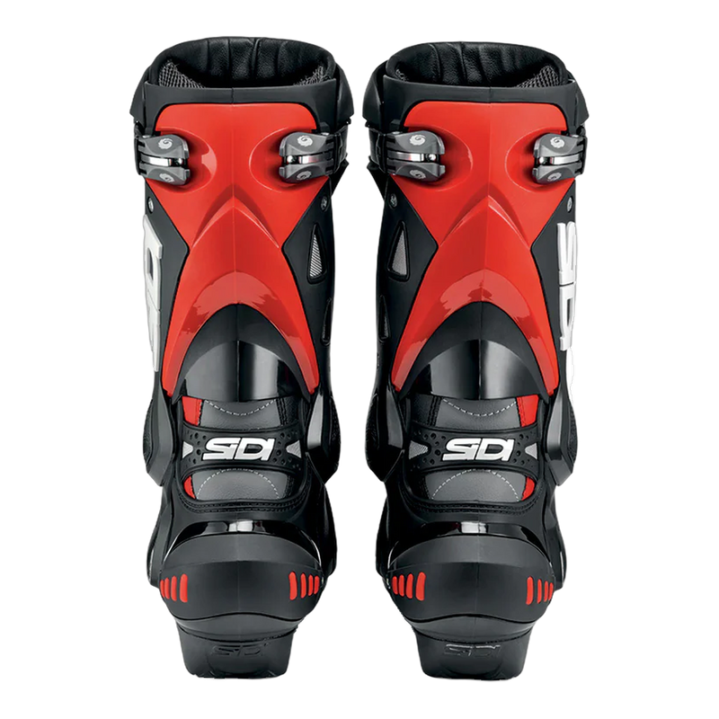 Sidi ST Motorcycle Boots Black/Red 105, rear view