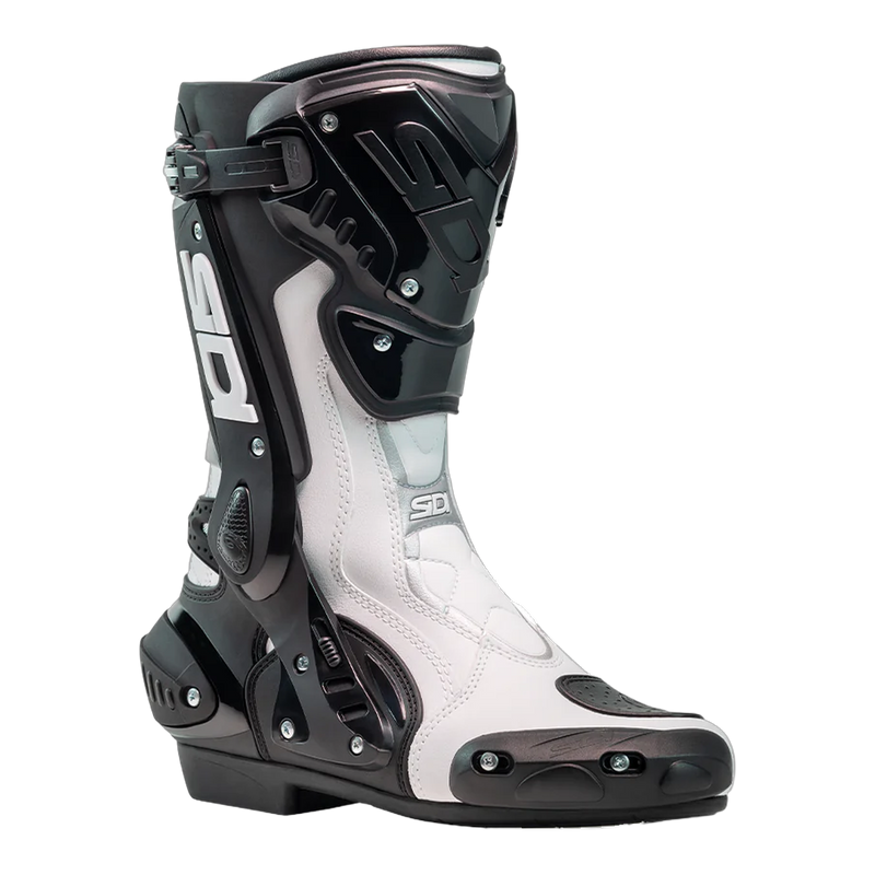 Sidi ST Motorcycle Boots White/Black 203, side profile