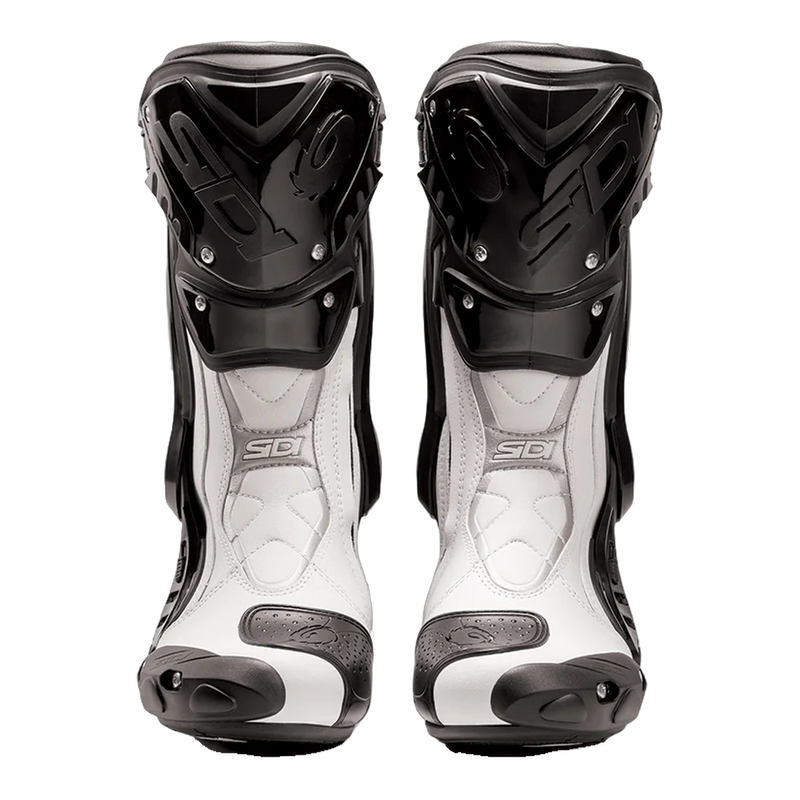 Sidi ST Motorcycle Boots White/Black 203, front view
