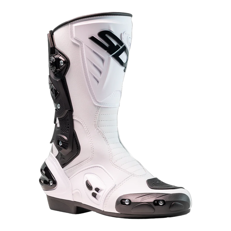 Sidi Vertigo 2 Motorcycle Boots White/Black 203, side profile