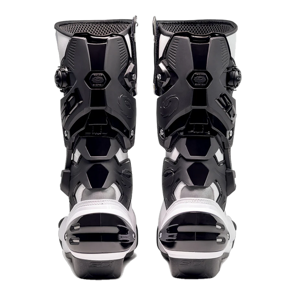Sidi Vertigo 2 Motorcycle Boots White/Black 203, rear view