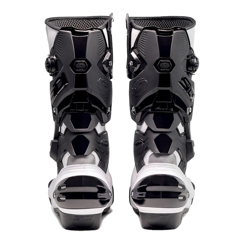 Sidi Vertigo 2 Motorcycle Boots White/Black 203, rear view