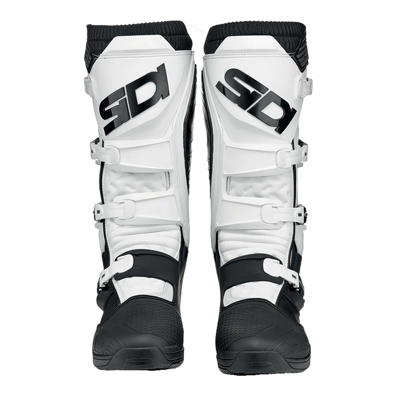 Sidi X-Power SC Motorcycle Boots Black/White 104, front view