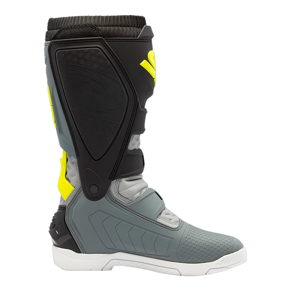 Sidi X-Power SC motorcycle boots Grey/Fluo Yellow, side profile