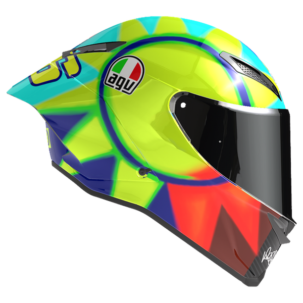 AGV Pista GP RR S Soleluna 2021 full-face racing helmet, side view