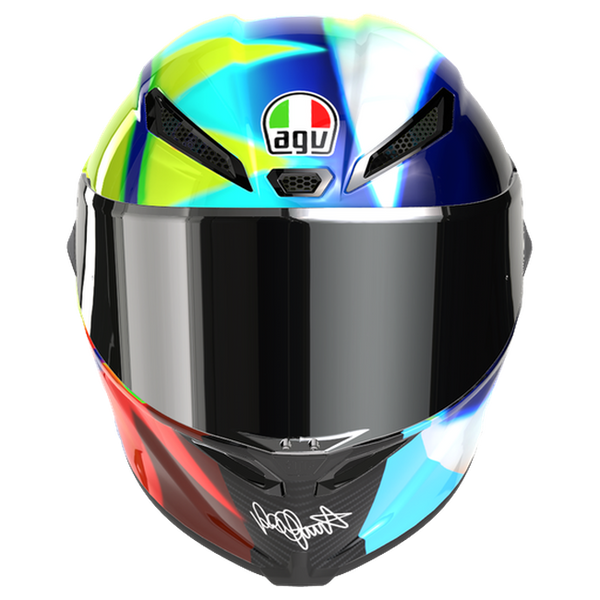 AGV Pista GP RR S Soleluna 2021 full-face racing helmet, front view