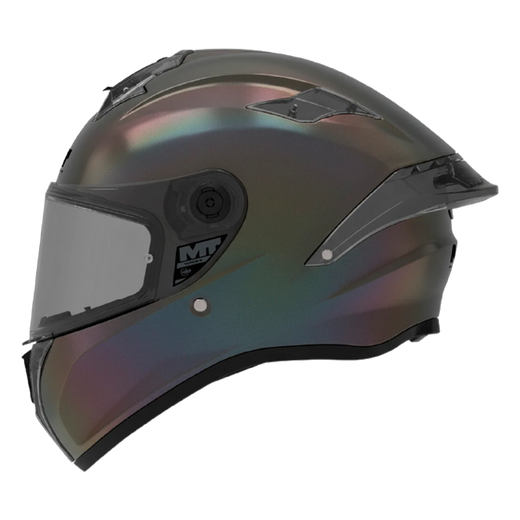 MT-Helmets Targo S Special Pure T2 Integralhelm – Grau Matt, Irisierendes Visier