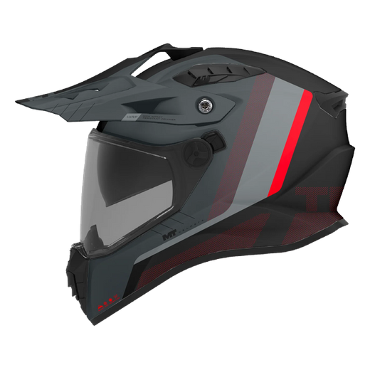 MT-Helmets Track SV Nomad B25 Adventure Helmet – Matt Anthracite / Red