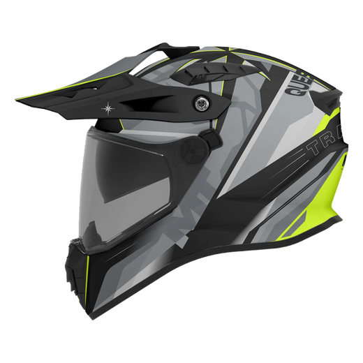 MT-Helmets Track SV Questor C23 Adventure Helmet – Matt Grey / Neon Yellow