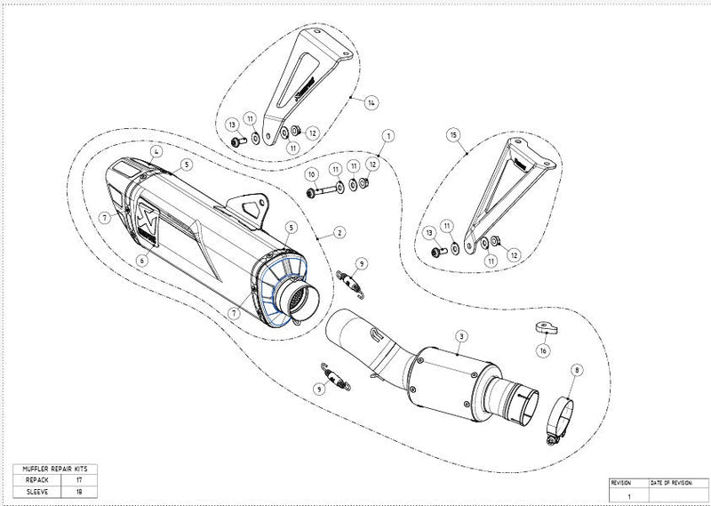 Akrapovic Slip-On Line Track Day titanium exhaust on Honda CBR1000RR-R Fireblade SC82
