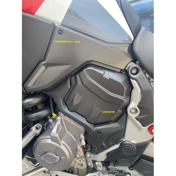 LighTech CARD0241M carbon part with the A1 plate support for Ducati MULTISTRADA V4 – product view 2