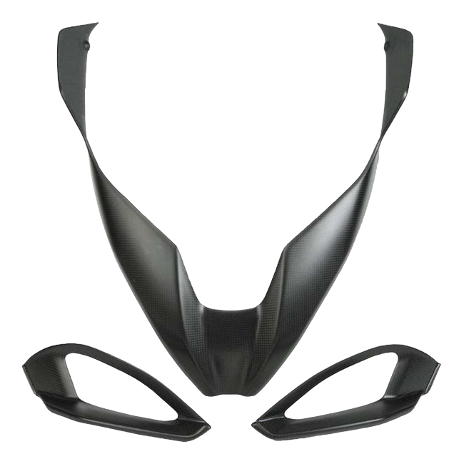 LighTech CARD0270 carbon front fairing kit in gloss carbon for Ducati MULTISTRADA V4 PIKES PEAK – product view