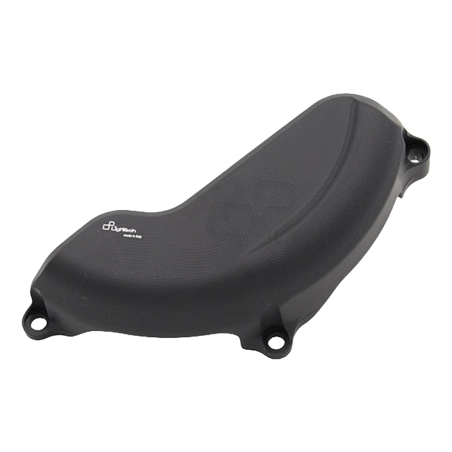 LighTech ECPDU006 billet case protector in black for Ducati Panigale V4 – product view