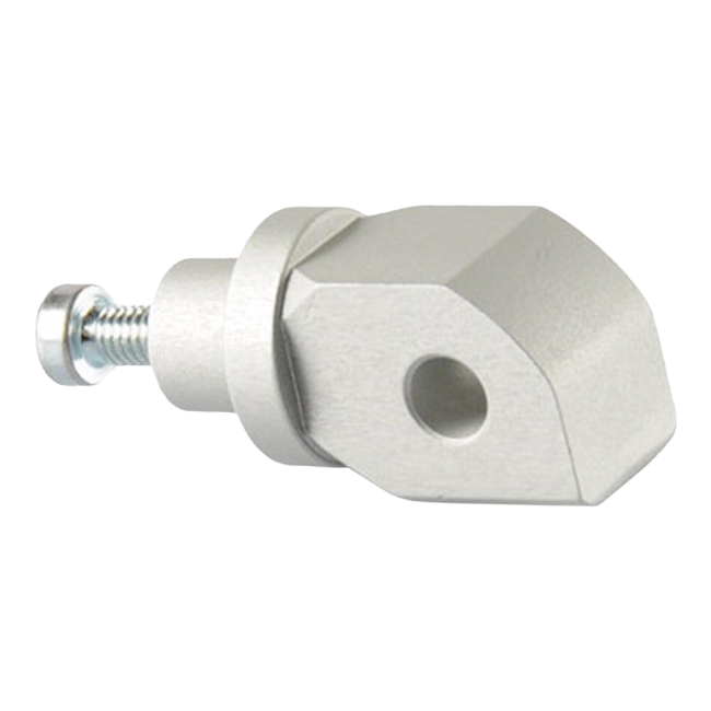 LighTech FTP030 footpeg adapter kit in silver for Triumph SPEED TRIPLE 1200 RX – product view