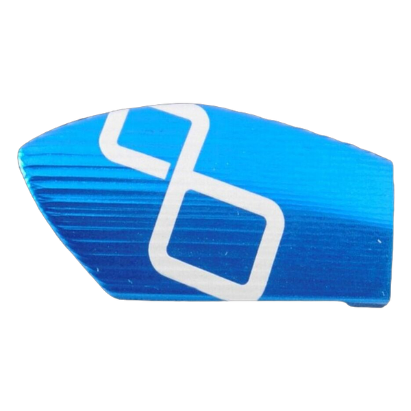 LighTech ISS118 lever guard end cap in blue for motorcycle – product view