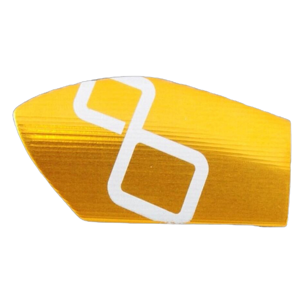 LighTech ISS118 lever guard end cap in gold for motorcycle – product view